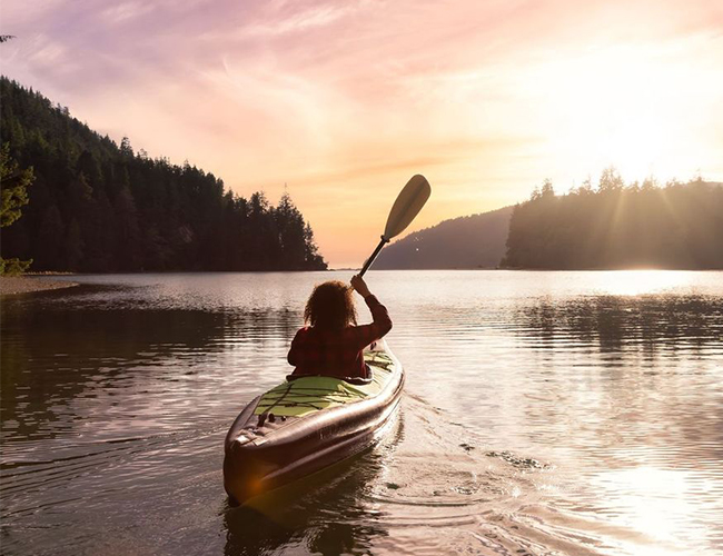 Mountain biking scene
